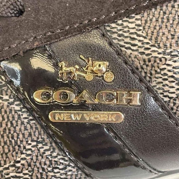 Coach Designer Ny Ivy Sig Peb Women's Brown Casual Sneakers - Size 7.5B - Picture 7 of 7